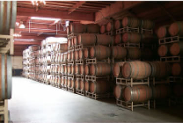 Bridlewood winery barrels