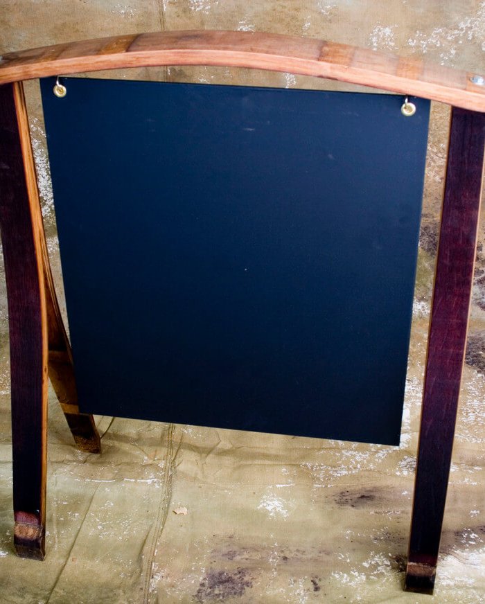 Barrel Chalkboard Easel - 3'
