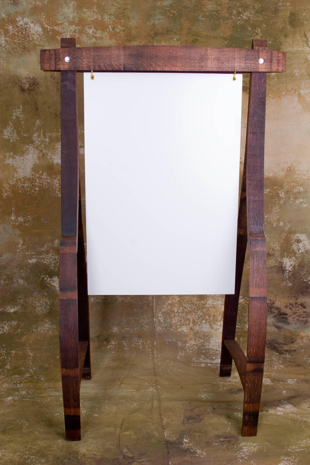 Wine Barrel Chalkboard Easel Floor Standing 5'