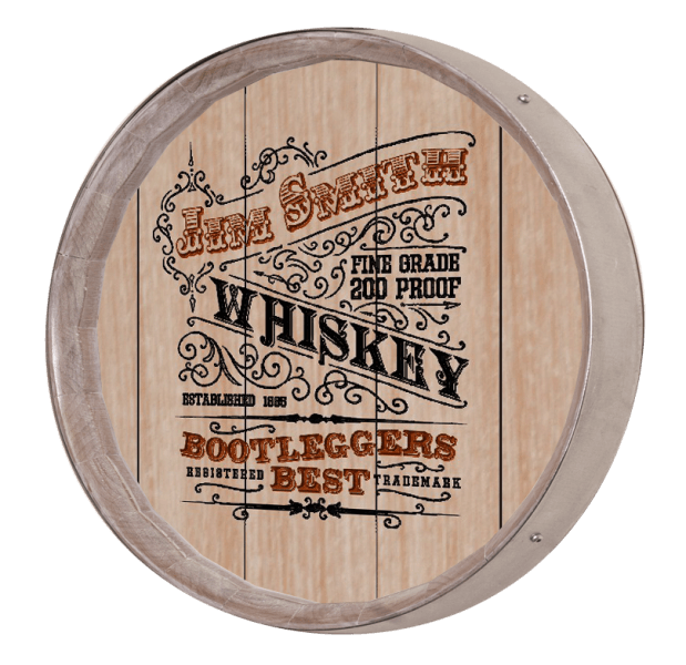 Whiskey Barrel Sign - Bootleggers