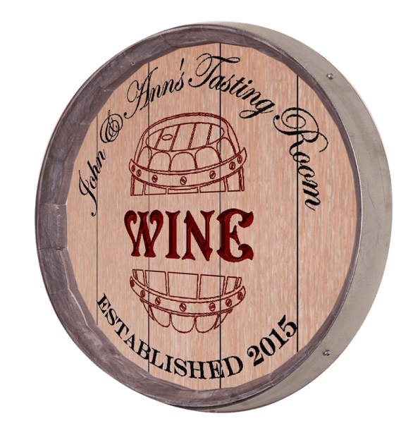 Wine Barrel Sign - Tasting Room