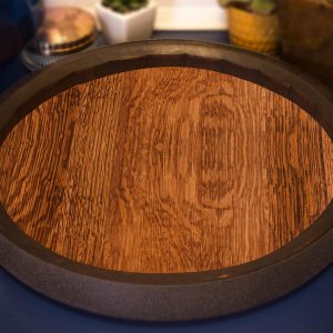 Sixteenth Barrel Tray Lazy Susan