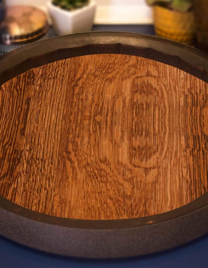 Sixteenth Barrel Tray Lazy Susan