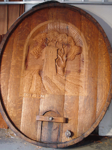 Cask Head Carving by Master Woodcarver Boris Khechoyan