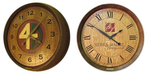 ranch brand and winery logo wine clocks