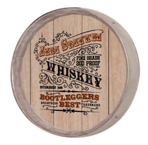 Whiskey Barrel Sign - Bootleggers