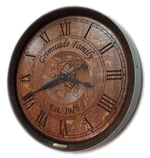 Wine Barrel Clock - Home Cellar & Bar