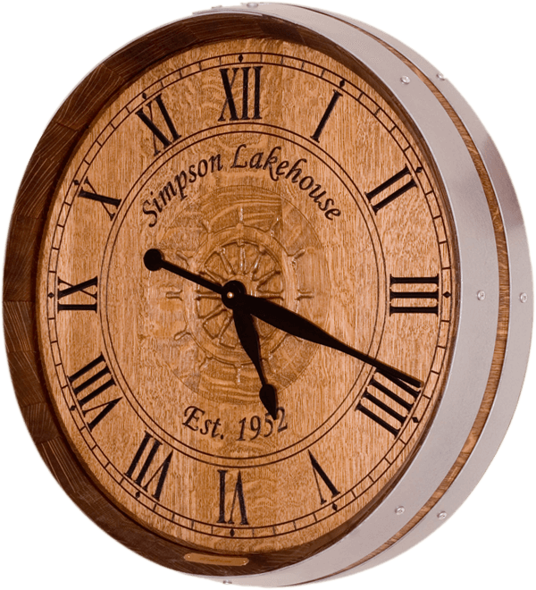 Lake House Barrel Clock