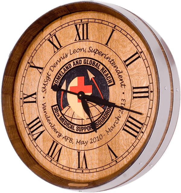 Vandenburg AFB Barrel Clock