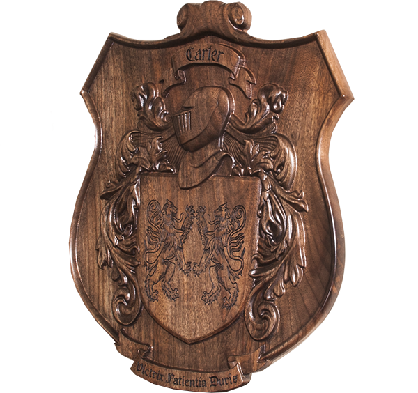 Family Crest and Coats of Arms Carving Gallery