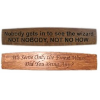 Wine Barrel Stave Signs Gallery